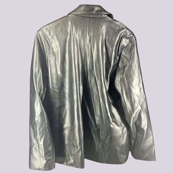 Ambiance Outerwear Black Faux Leather Jacket XL Made In China - Picture 2 of 6